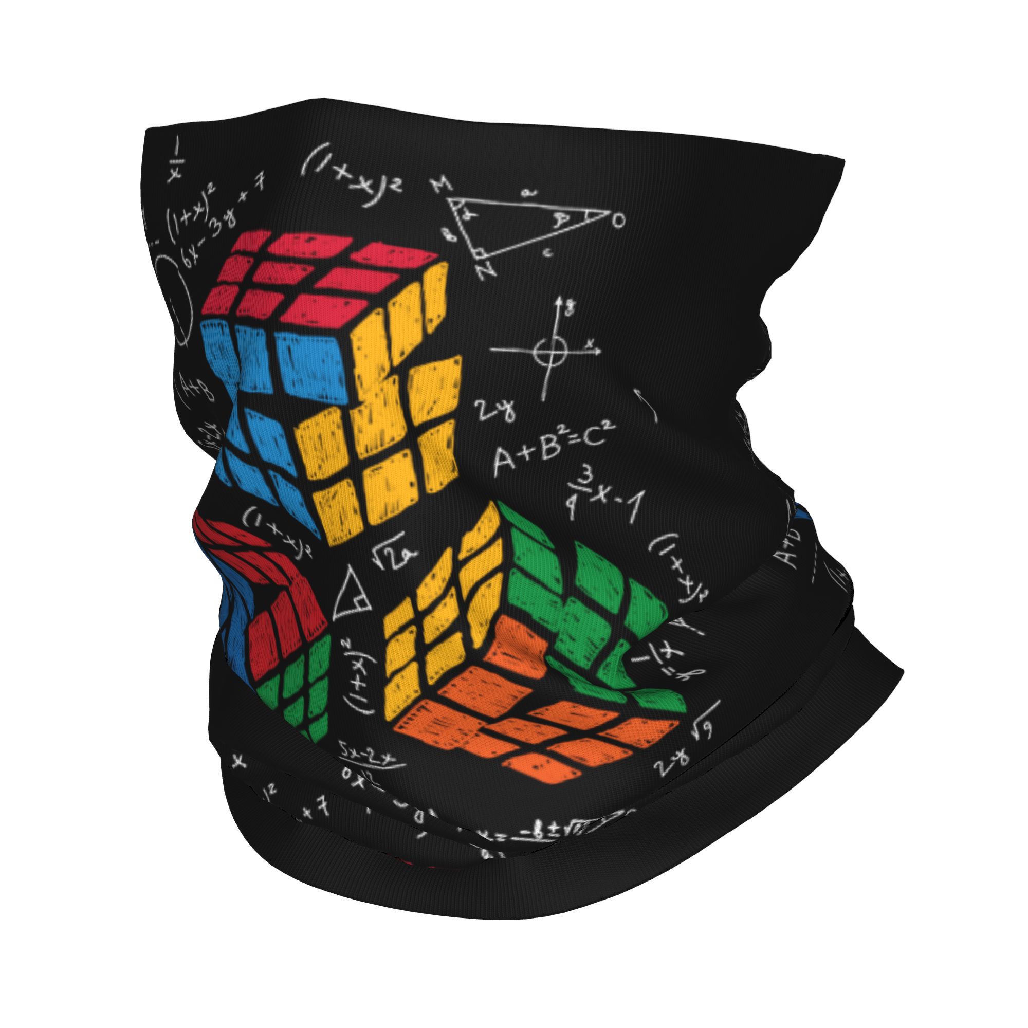 Neck Warmer Tube - Ikat Kepala Musim Dingin Rubiks Cube
