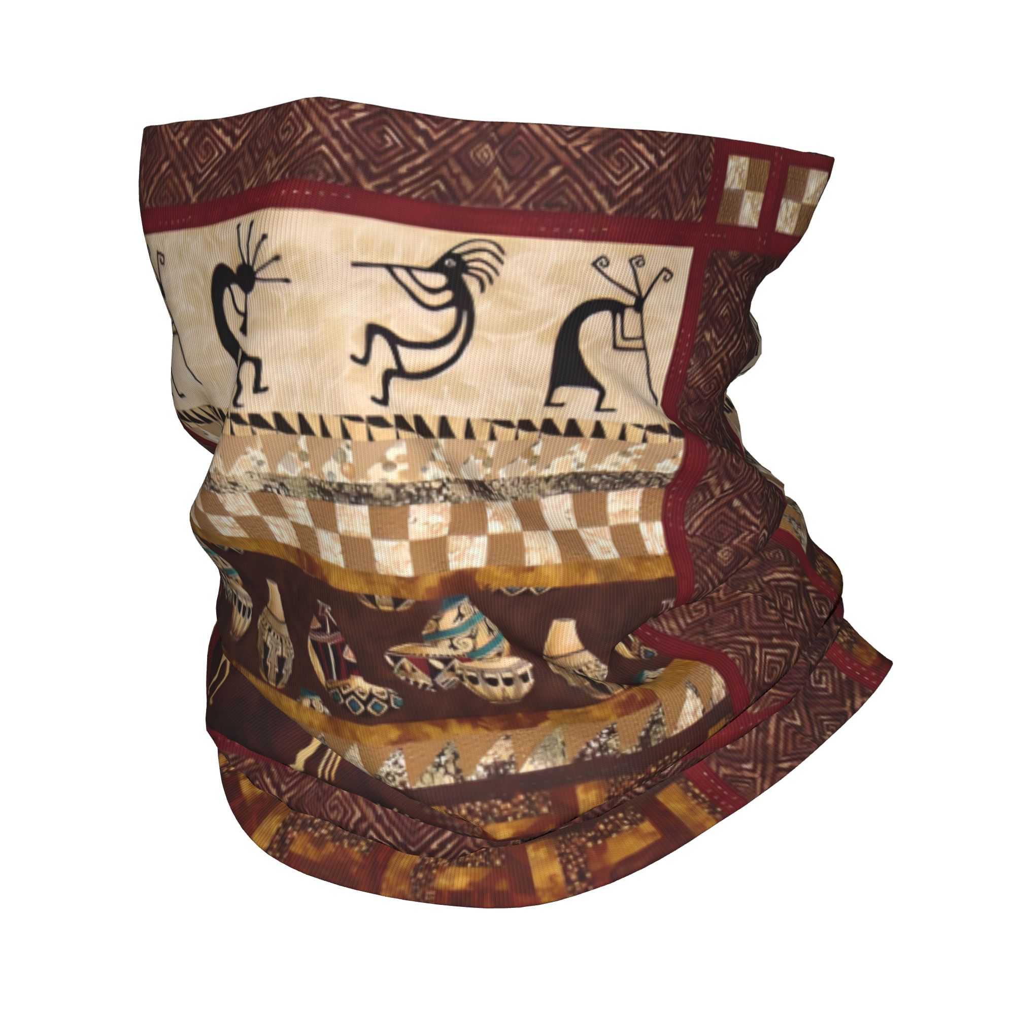Neck Warmer Tube - Penutup Kepala Musim Dingin Kokopelli Kustom,