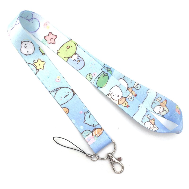 Lanyard Badge Holder - Tali Gantungan Kunci Karakter Kartun Lucu