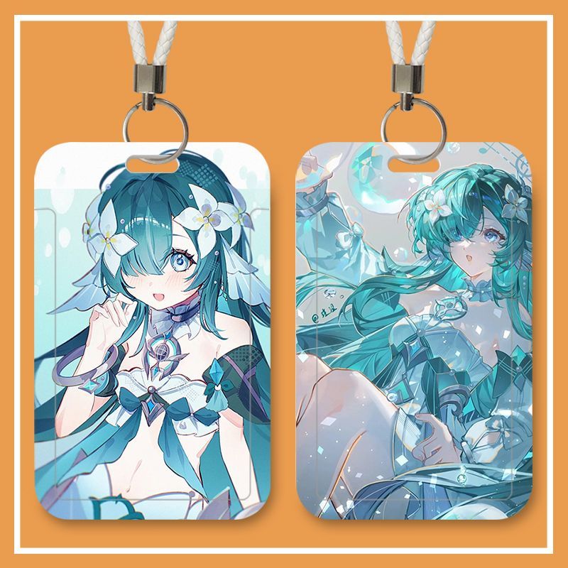 Lanyard Badge Holder - Anime Vodyanitsa, Tempat Kartu Identitas, Tali