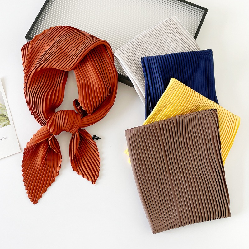 Ascot Neck Scarf - Syal Persegi Wanita 26 Warna Pita