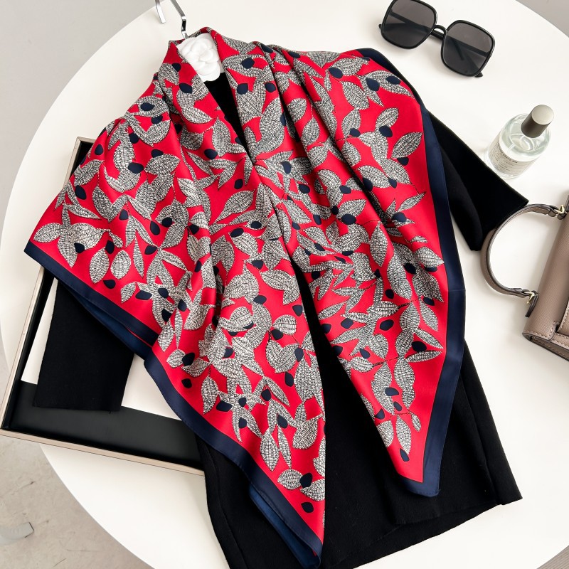 Syal Persegi 90cm Berkualitas  - Ascot Neck Scarf ulasan dan harga