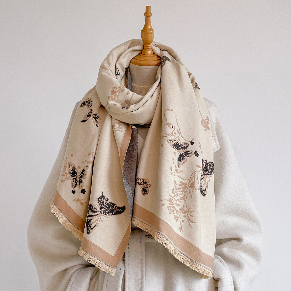 Syal Wanita Imitasi Kasmir Ber - Woven Scarf Blanket ulasan dan harga