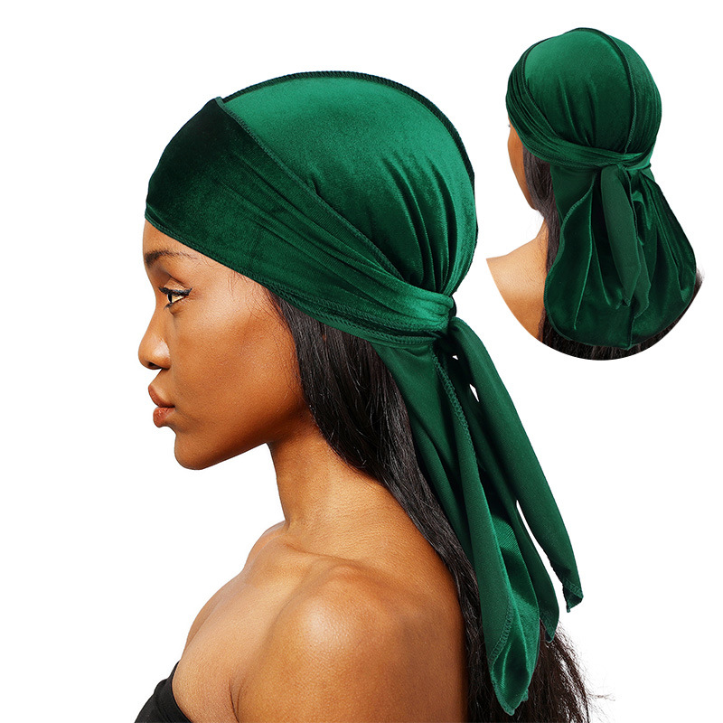 Uniseks Pria Wanita Beludru Du - Bandana Doo Rag ulasan dan harga