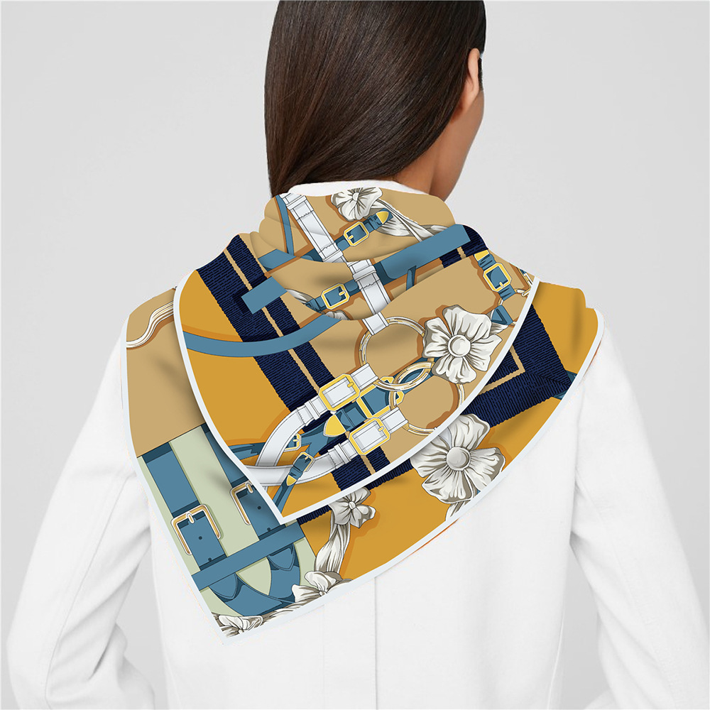 Sabuk desain baru 90cm syal su - Scarf Silk Square ulasan dan harga