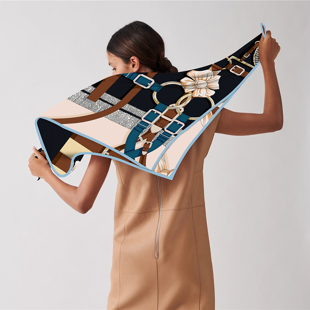 Sabuk desain baru 90cm syal su - Scarf Silk Square ulasan dan harga