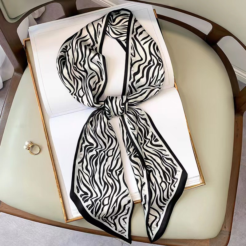 Syal Sutra Motif Zebra Mewah u - Silk Tie Striped ulasan dan harga