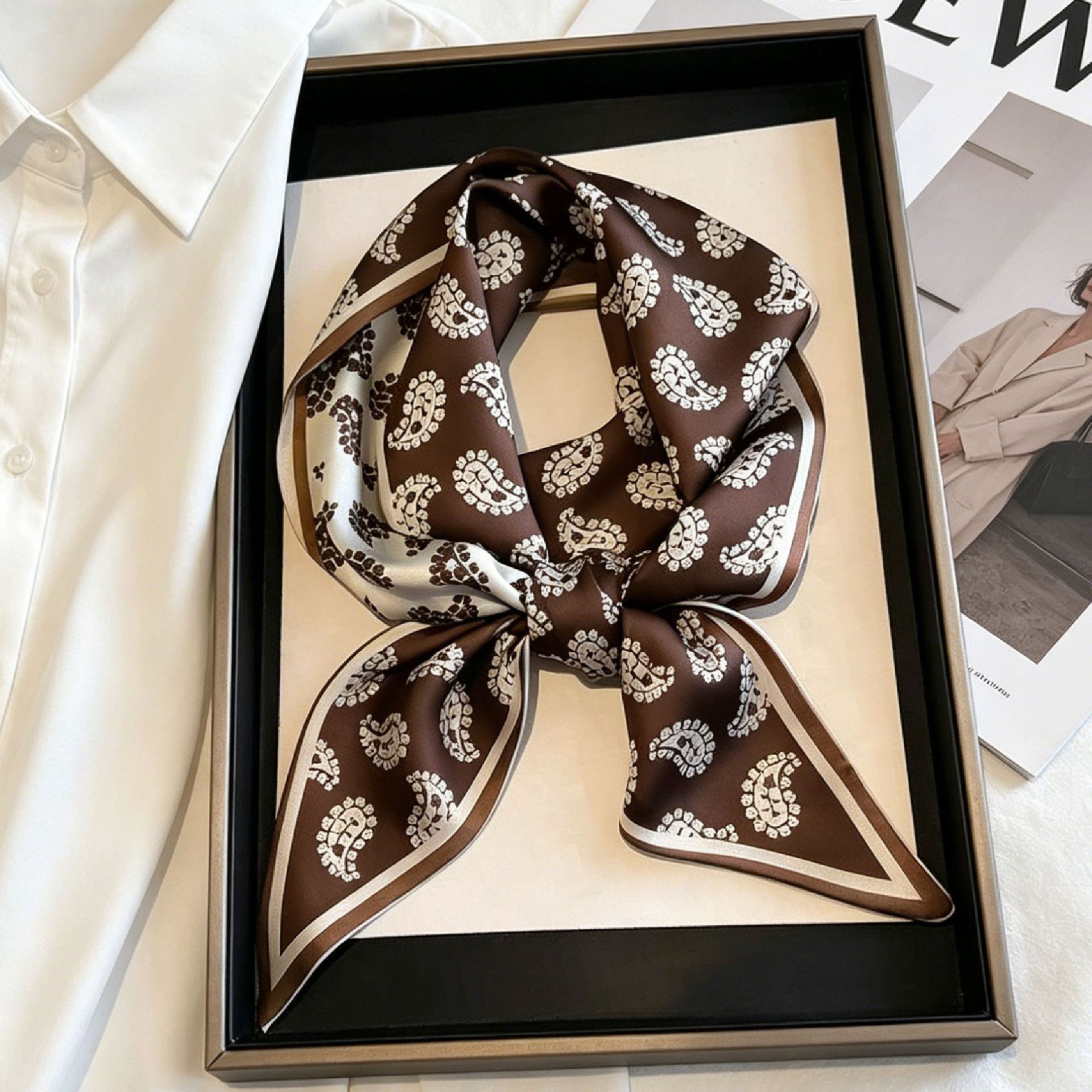 Selendang Panjang Mewah, Ikat  - Ascot Neck Scarf ulasan dan harga