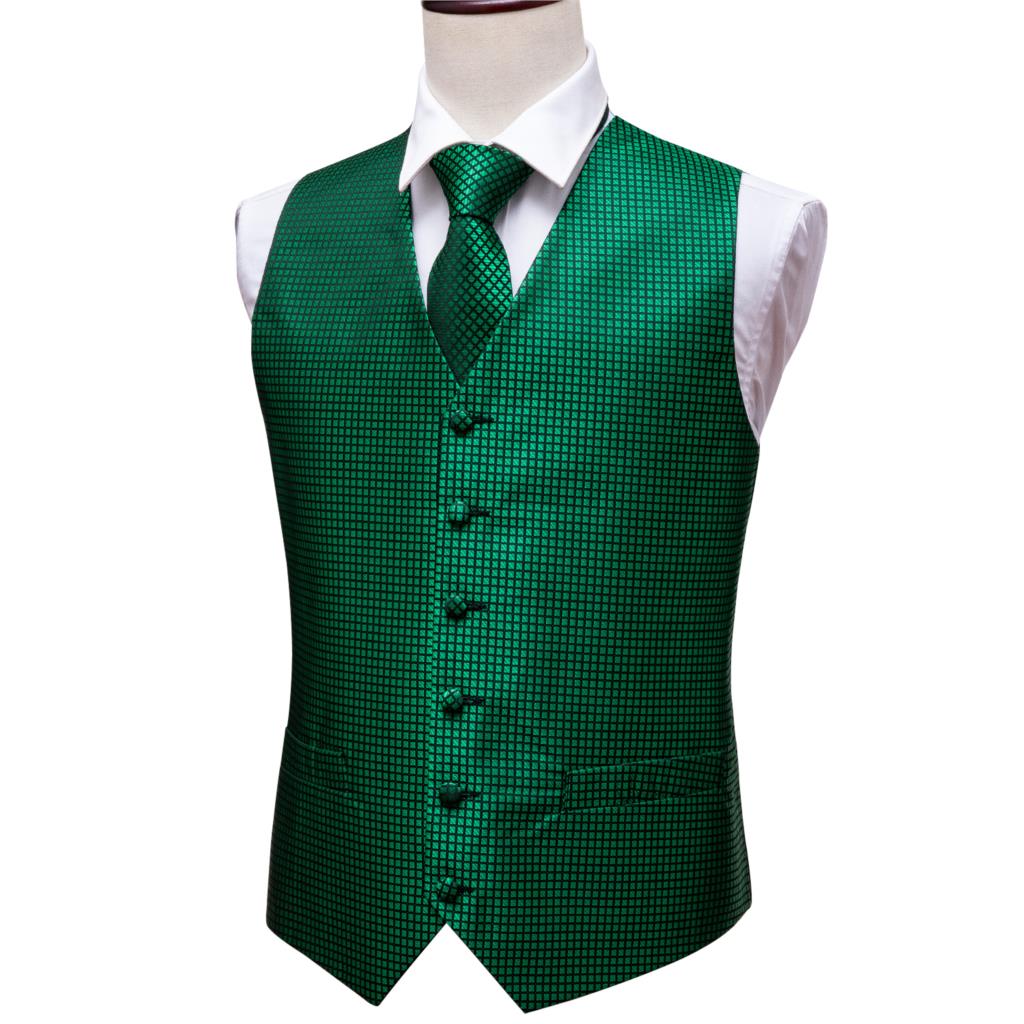 Setelan Hijau Rompi Pria Paisl - Silk Tie Striped ulasan dan harga