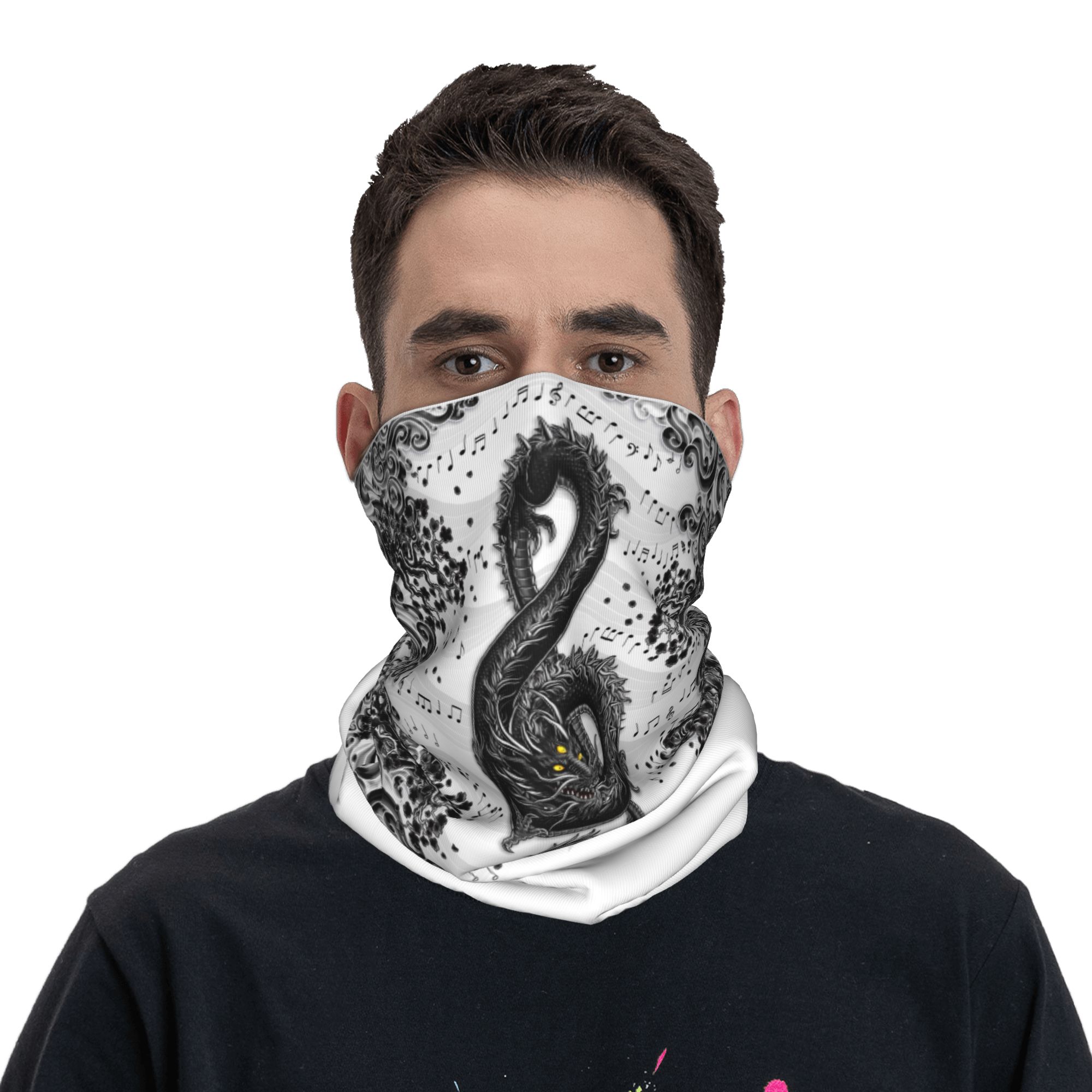 Custom Treble Clef Music Drago - Neck Warmer Tube ulasan dan harga