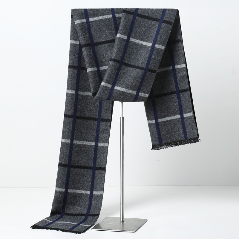 Syal Pria Bermotif Kotak-kotak - Muffler Men Wool ulasan dan harga