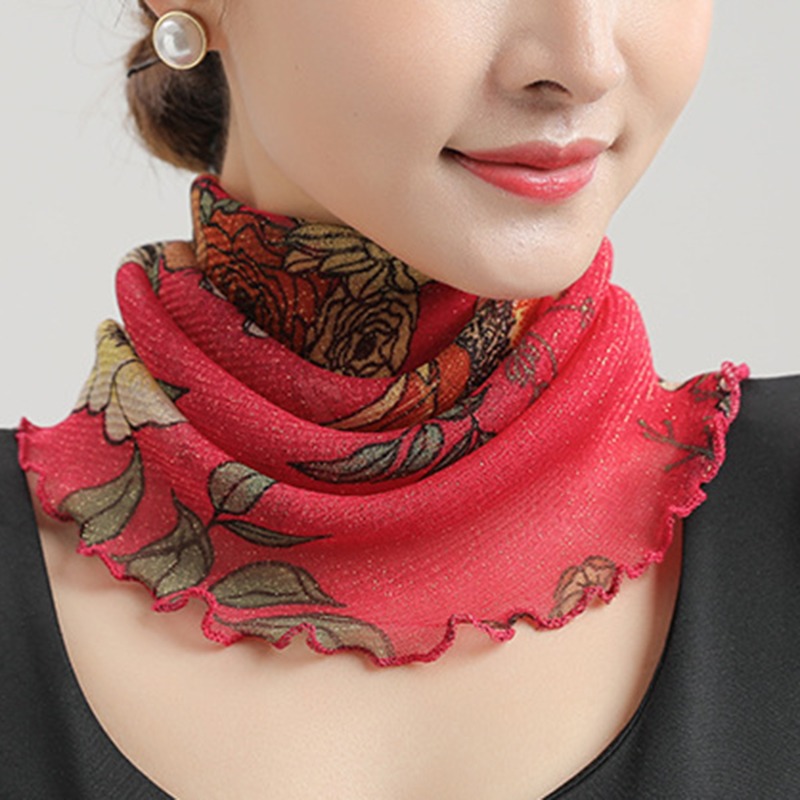 Syal kerah leher sifon musim p - Ascot Neck Scarf ulasan dan harga